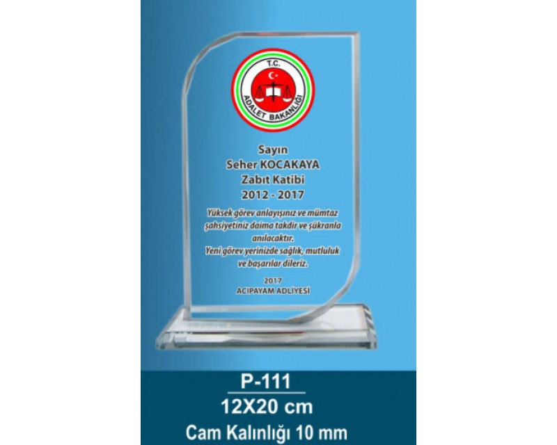 Kristal Plaket 